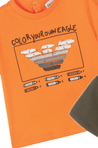 Eagle Logo Graphic T-Shirts, Set of 2